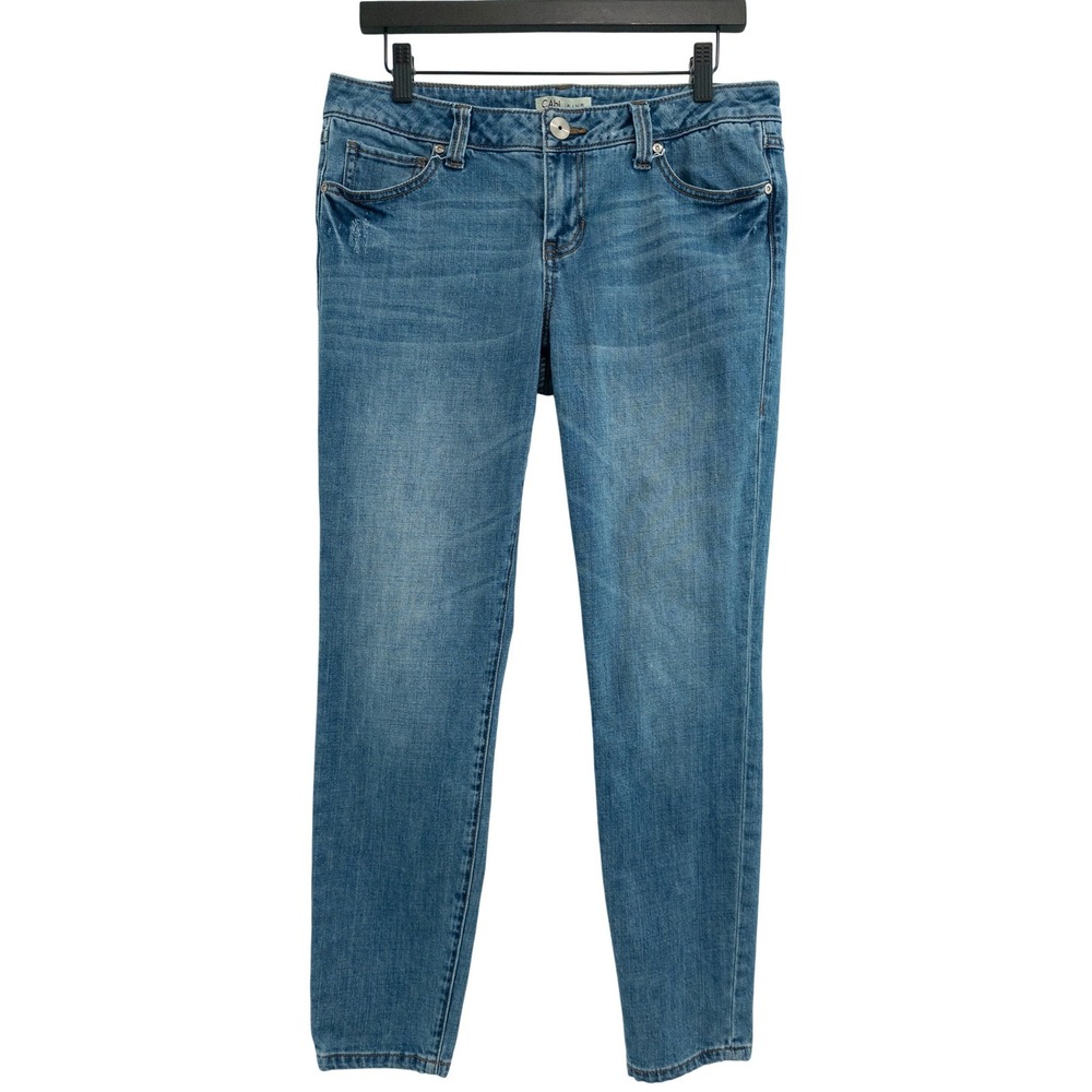 Cabi Jeans Womens 10‎ Blue Denim Style 319 Slim Tapered Mid Rise Stretch Casual